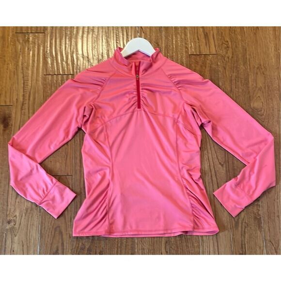 Athleta intrepid sun shield pink quarter zip pullover M - Picture 13 of 13
